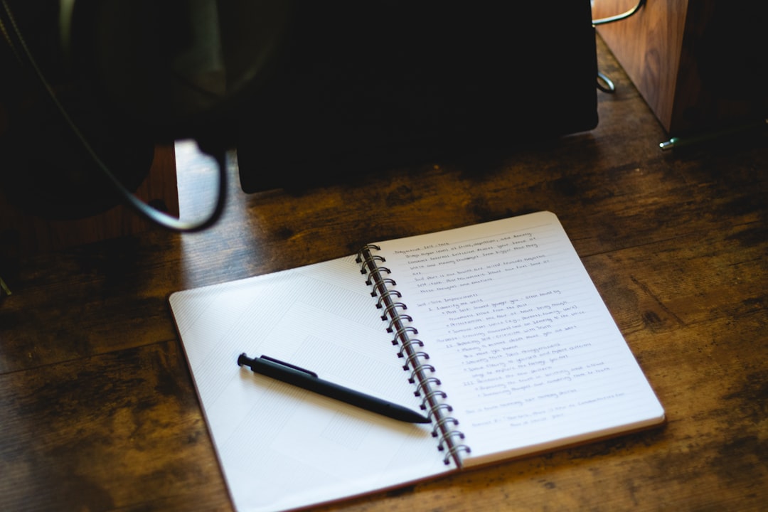study notes notebook handwriting